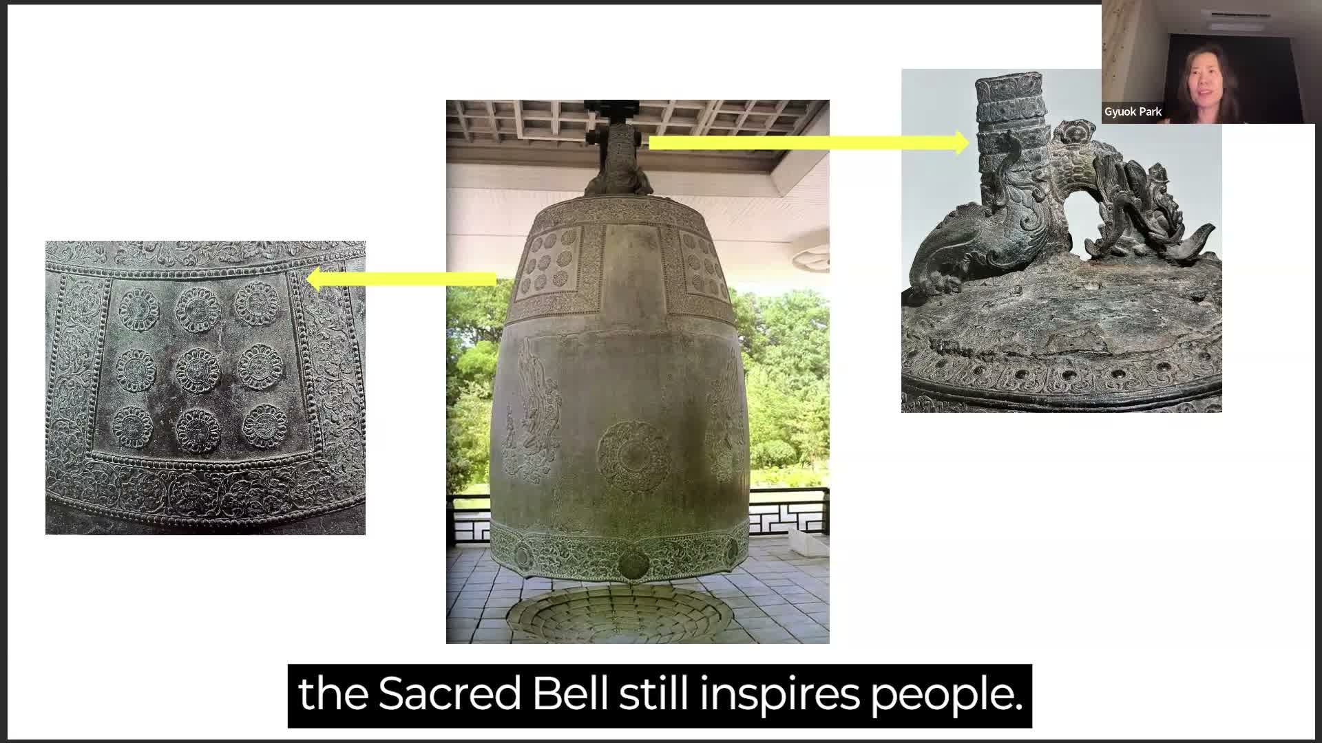 Lecture slide about connecting cultural heritage across generations